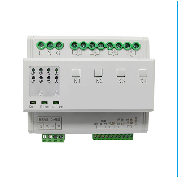 4 channel intelligent building lighting control module