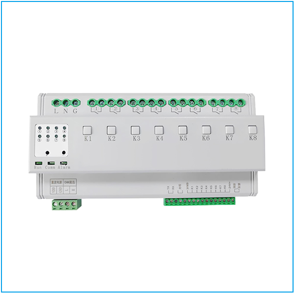 8 channel intelligent building lighting control module