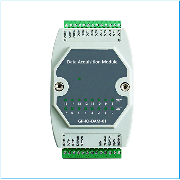 16 Channel Digital Quantity Switching Value IO Acquisition Module to RS485 Modbus Isolated DO 